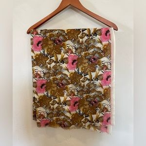 J Crew Wool Floral Scarf